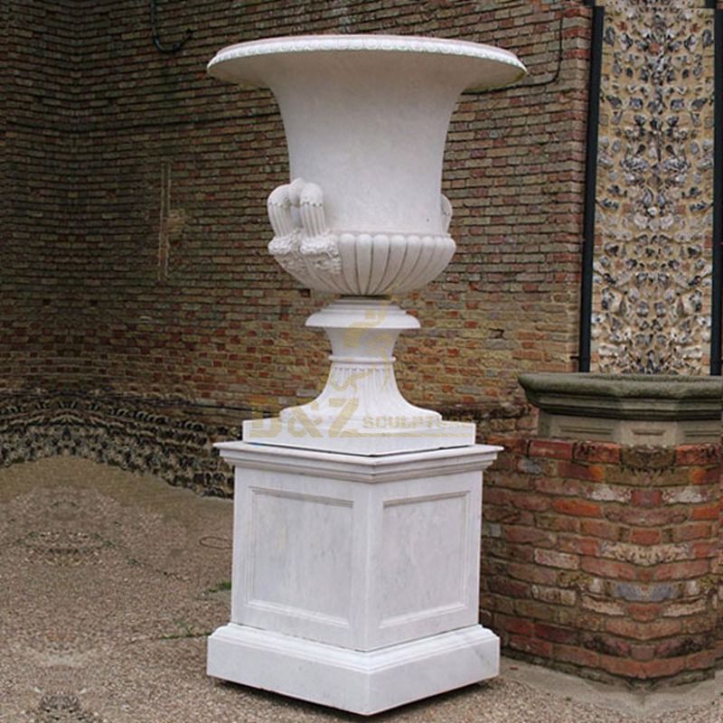 High Quality Garden Ornament Marble Planter Stone Flowerpot