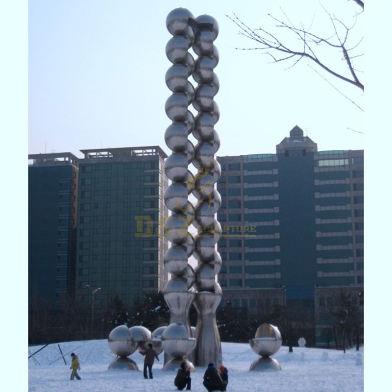 Garden Decoration Stainless Steel Metal Ball Sculpture