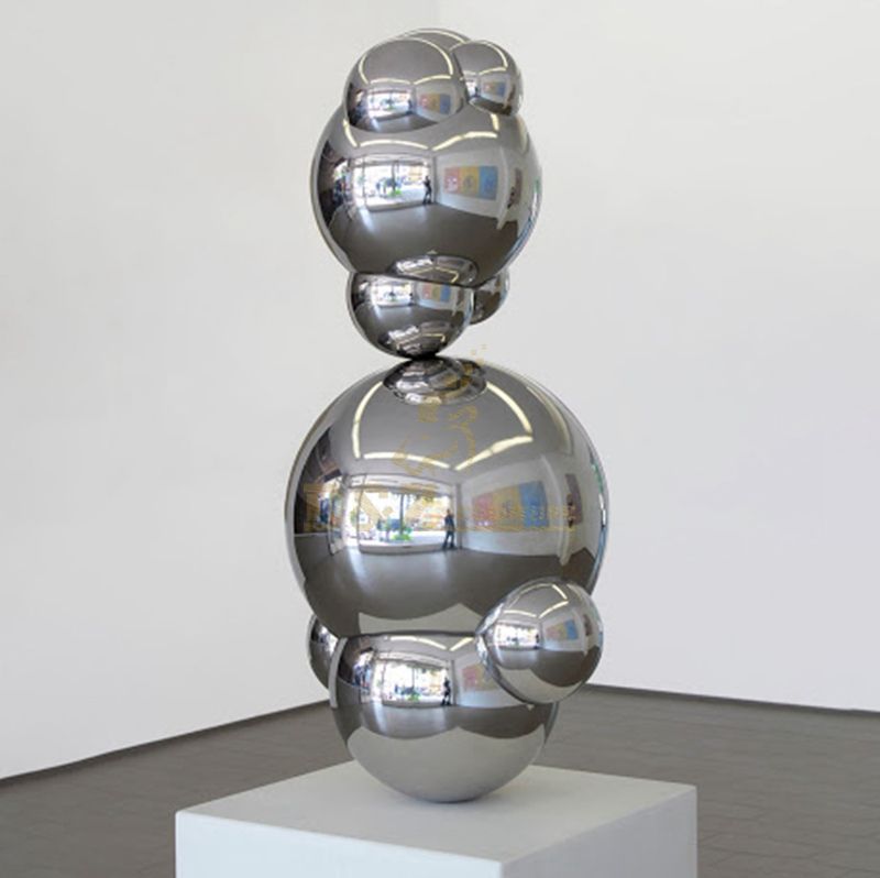 Mirror Polished Surface Stainless Steel Metal Ball Sculpture