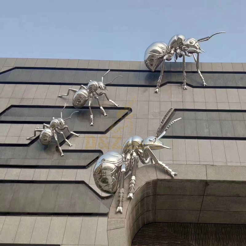Stainless Steel Animal Ant Sculpture