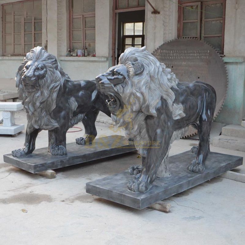 Hand Carved Marble Various Animals Statues Of Lion