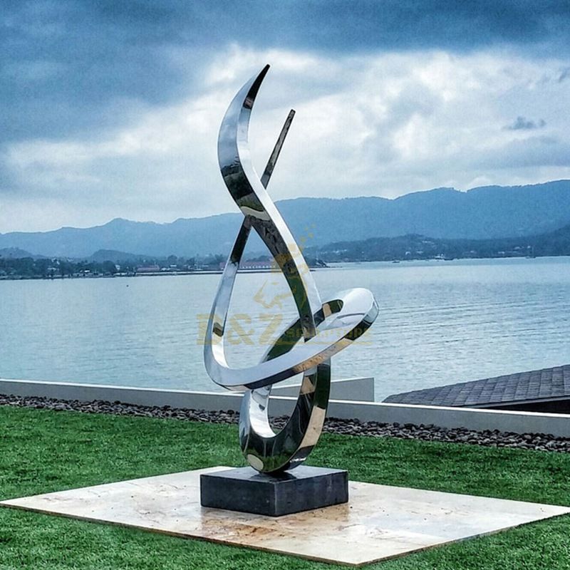 Modern Outdoor Garden Stainless Steel Abstract Sculpture