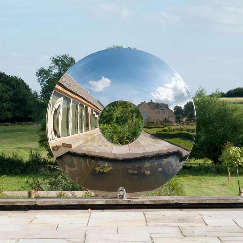 Stainless Steel Outdoor Mirror Sculpture