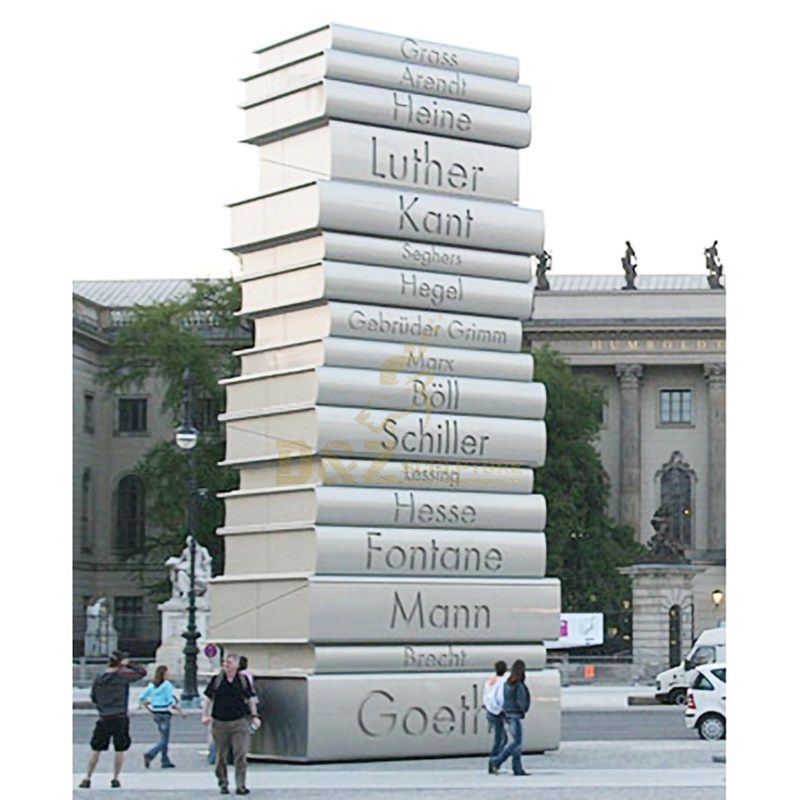 Famous book characters stainless steel sculpture