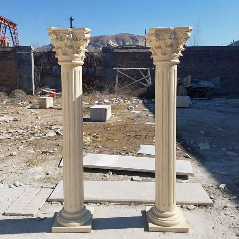 Factory Supply Carved Western Design Roman Column