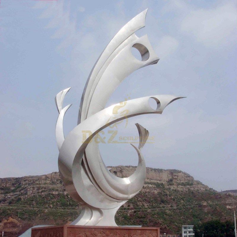 Stainless steel metal art sculpture