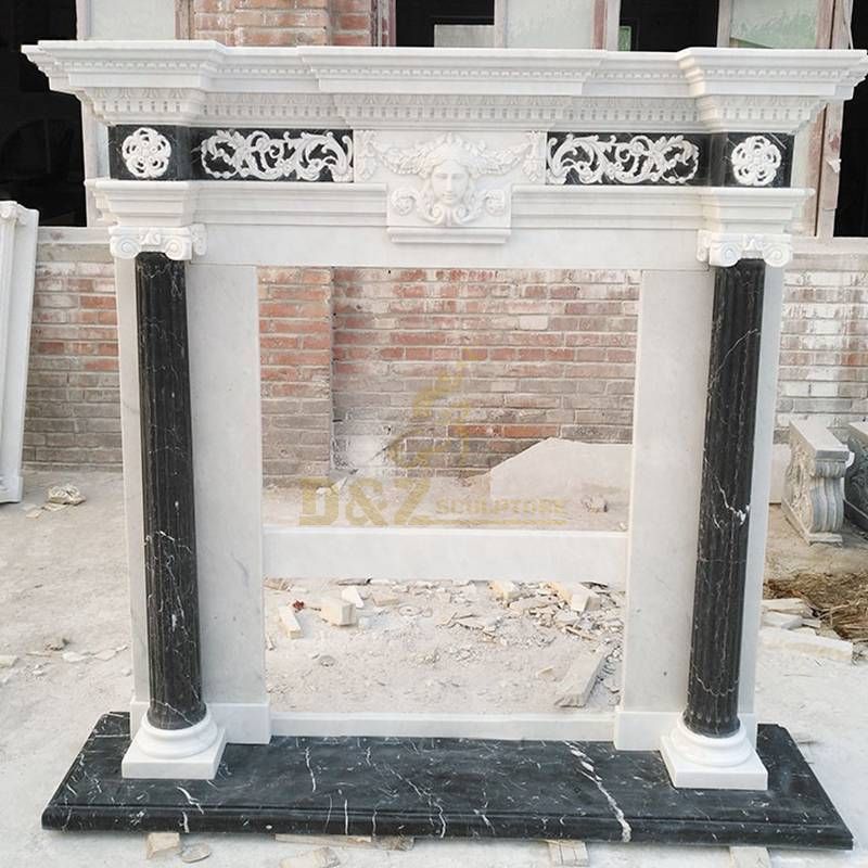 Cast Stone Fireplace Mantel Natural Marble Fireplace Surround