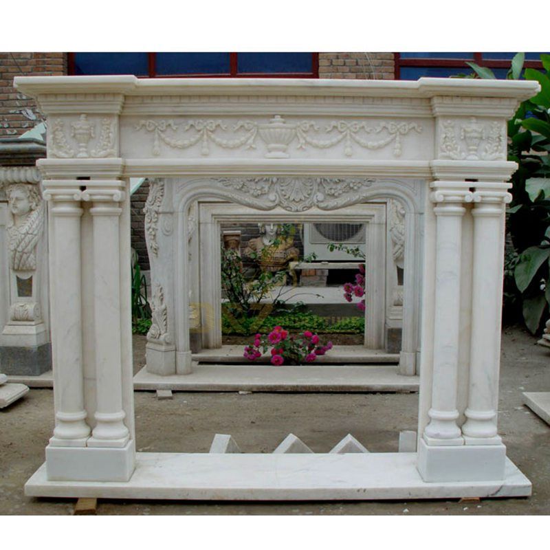 Reliable Vendor Stone Mantel Faux Electric Fireplace Indoor