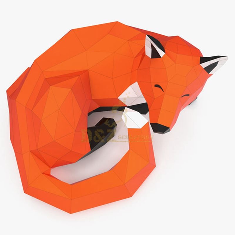 Fox Stainless Steel Animal Sculpture