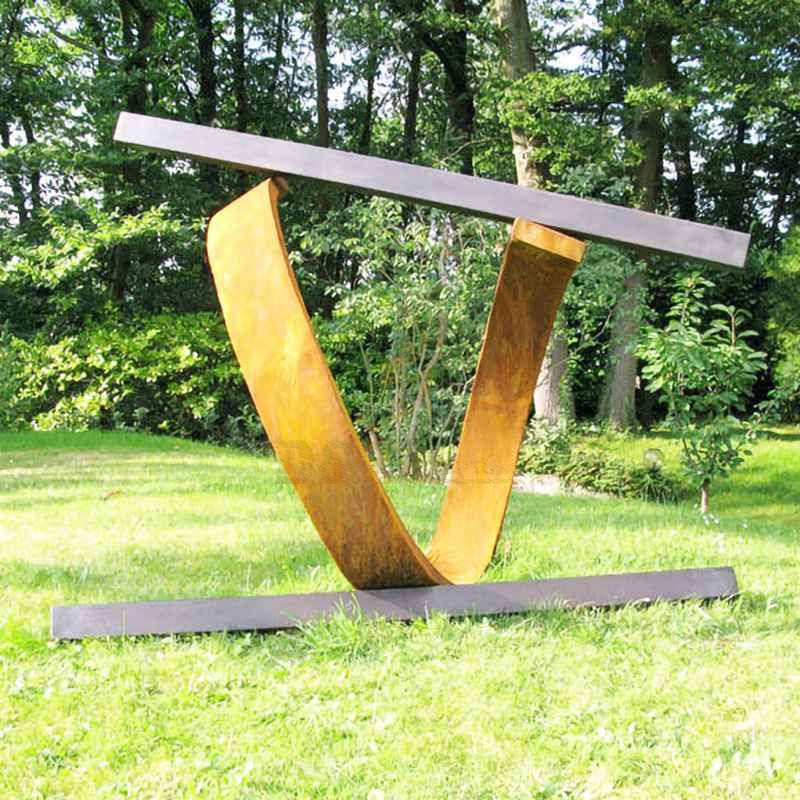 Stainless steel corten steel sculpture for sale