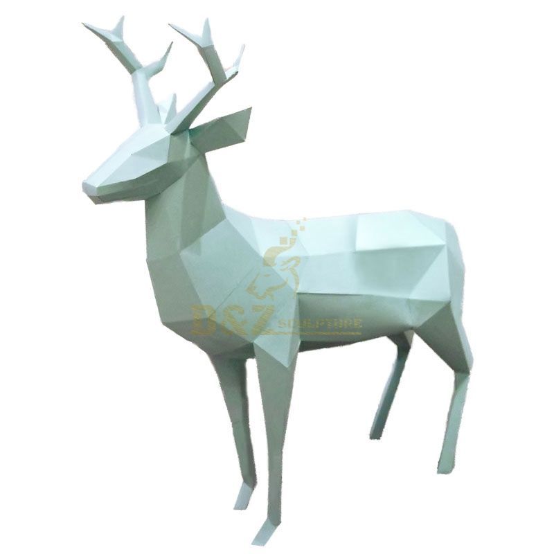 Modern style abstract deer sculpture for garden decor