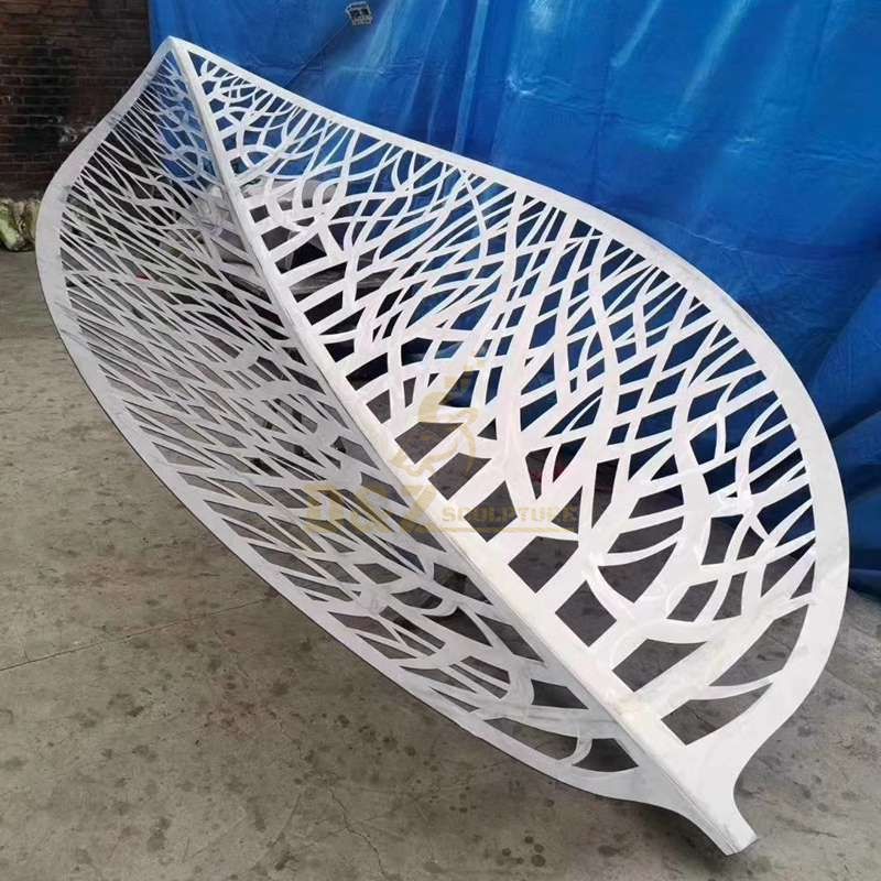 Outdoor Stainless Steel Geometric Brushed Sculpture