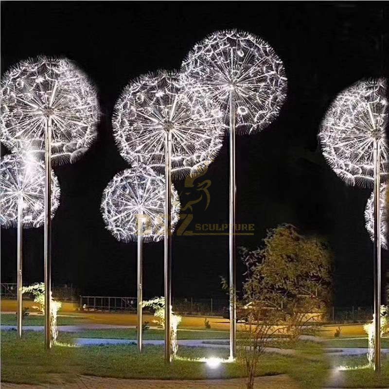 High Quality Metal Stainless Steel Dandelion Sculpture