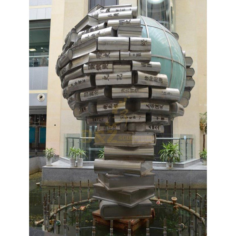 Stainless steel ball sculpture outdoor decoration