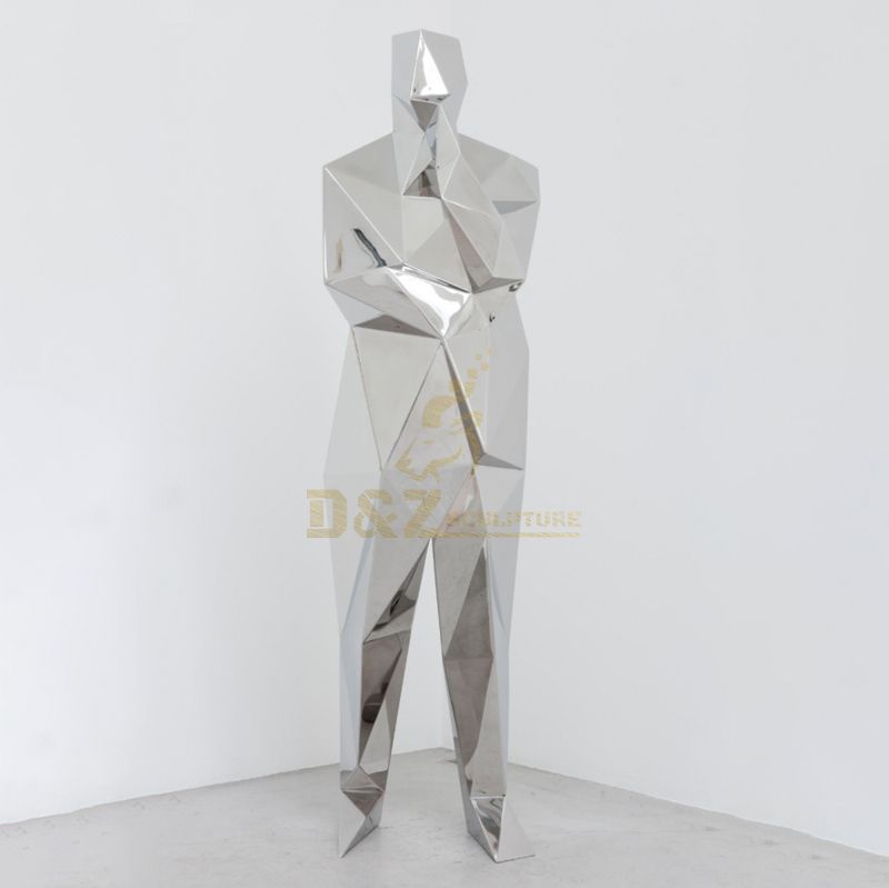 Home decoration stainless steel man statue
