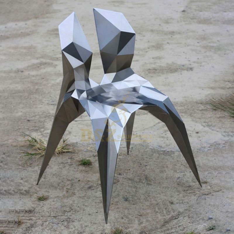 Indoor stainless steel flower metal art table sculpture