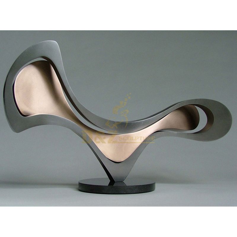 Abstract stainless steel furniture sculpture chair