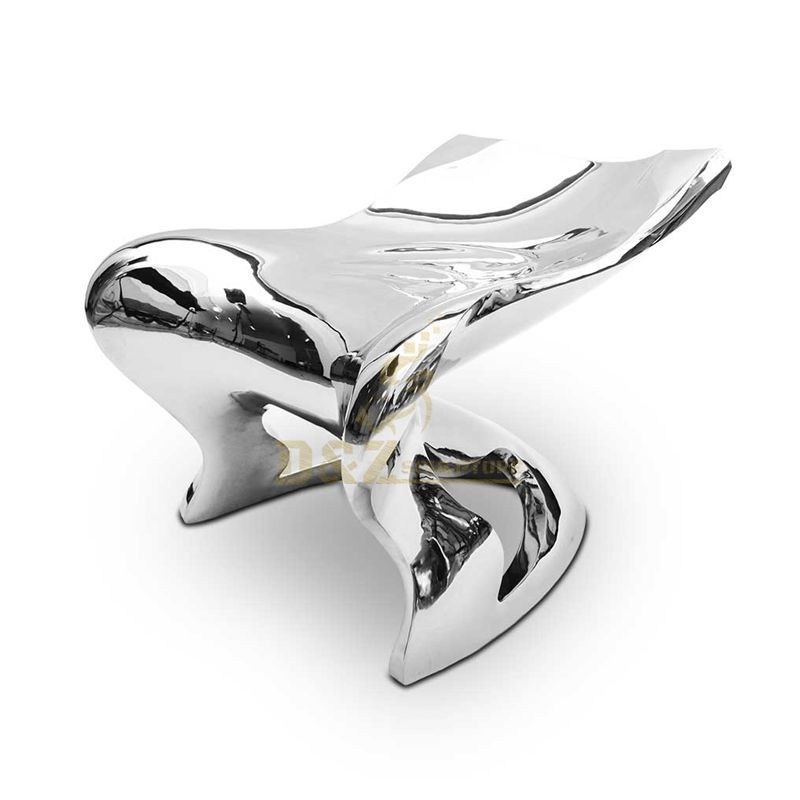 Modern Indoor Decoration Stainless Steel Abstract Chair Sculpture