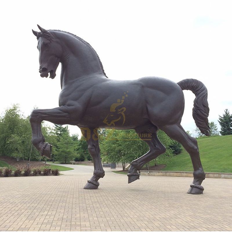 Outdoor Decor Life Size Running Bronze Horse Statue Sculpture