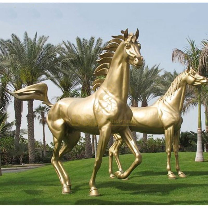 bronze statues of horses