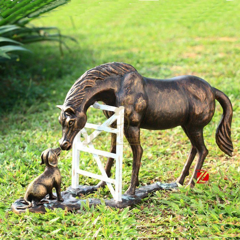 China factory garden bronze horse life size sculptrue