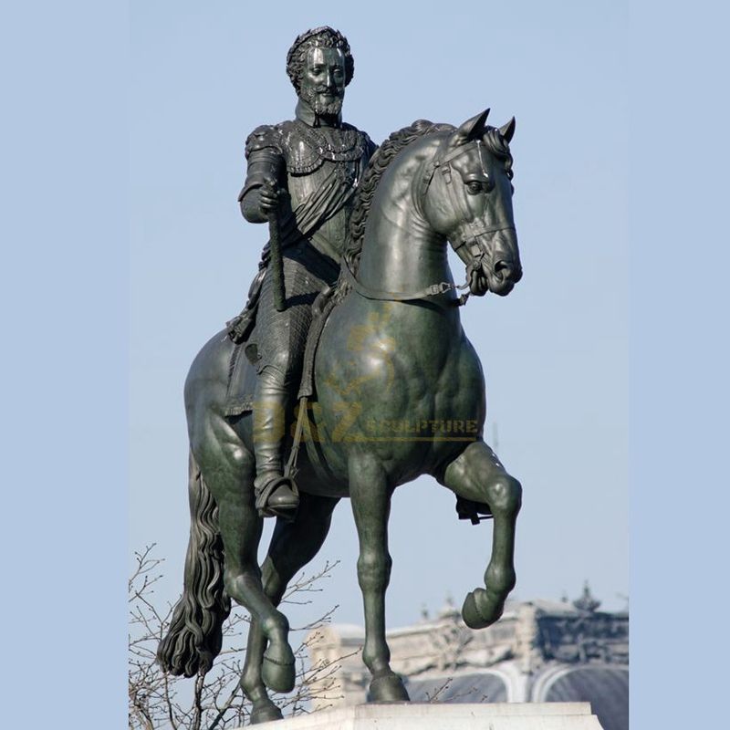 Horse soldiers bronze casting statue sculpture