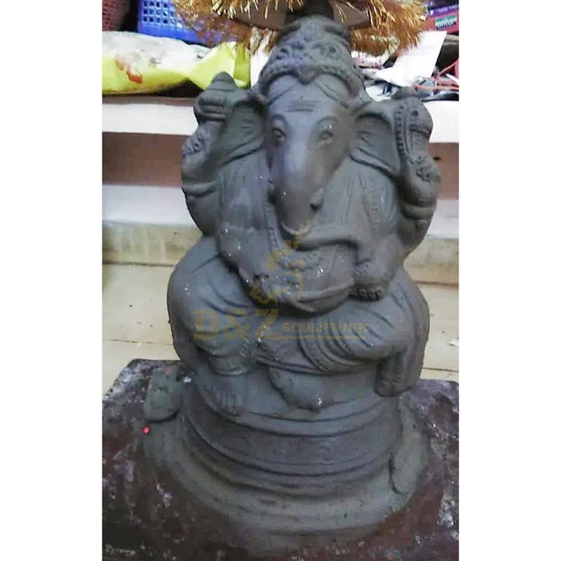 Ganesha Sculptures Buddhist Bronze Elephant Buddha Garden Statues