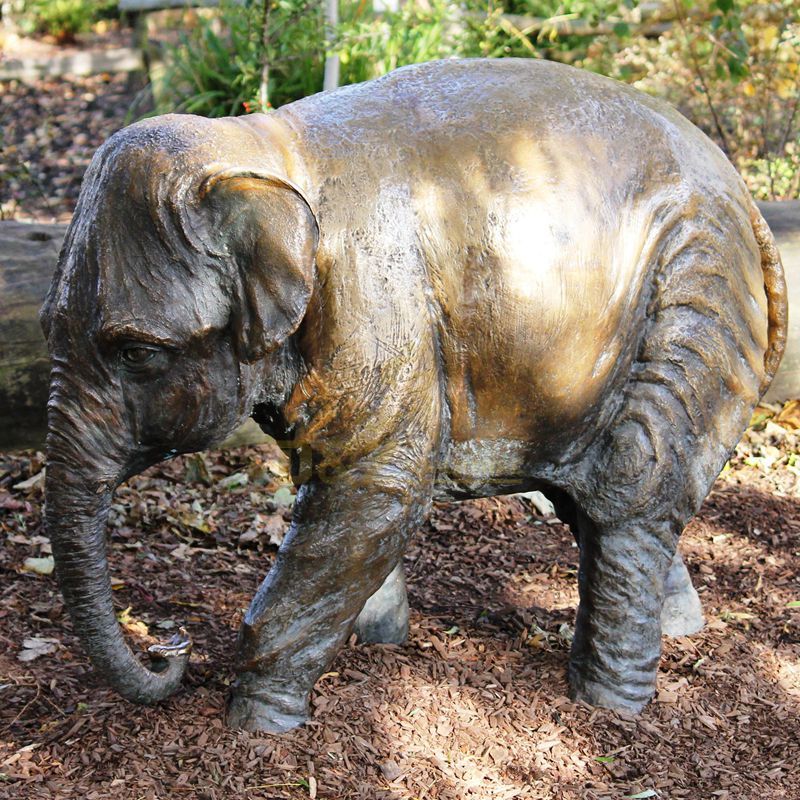 Classic Design Life Size antique bronze elephant sculpture statue