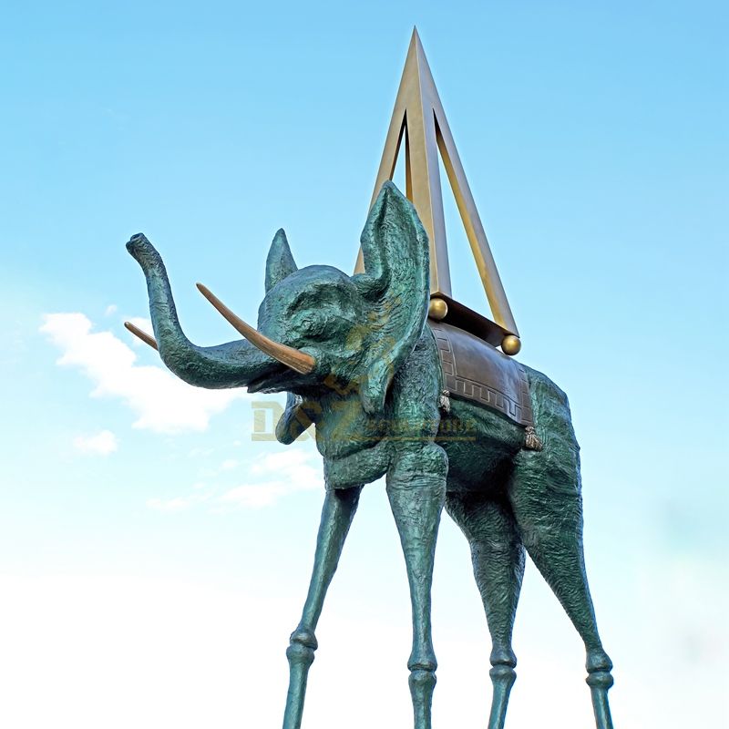 Modern Art Cast Bronze Abstract Animal Sculpture Bronze Elephant Statue