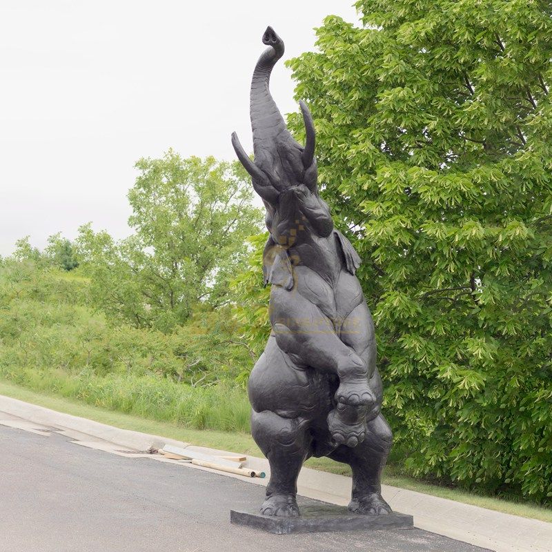 Large garden decorative cast bronze elephant statues for outdoor