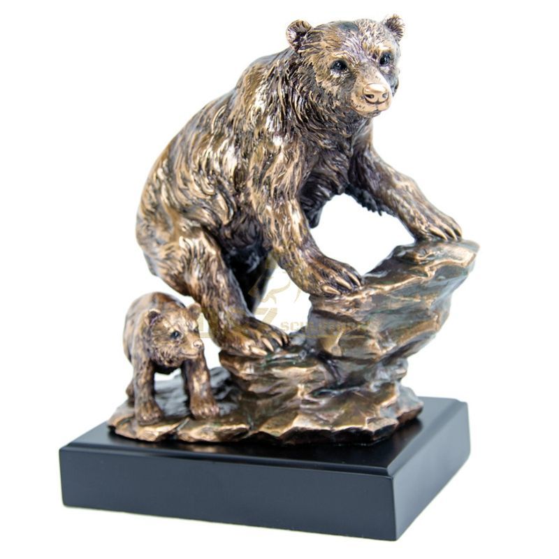 China manufacturer bronze grizzly bear sculpture