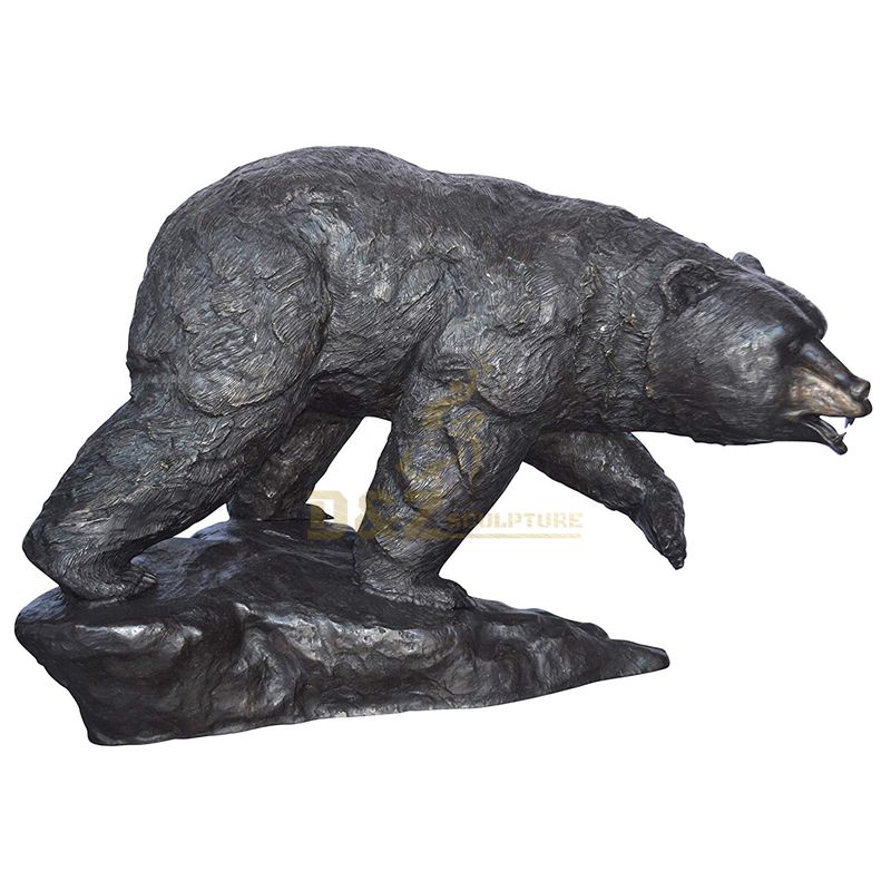 Outdoor Bronze Bear Animal Sculpture