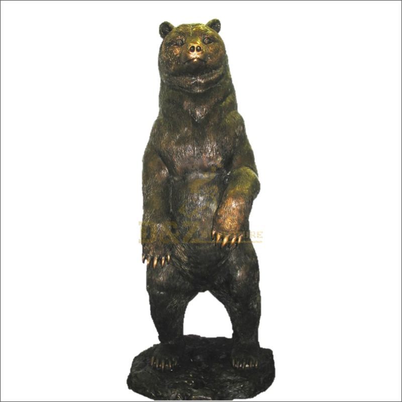 Hot sale high quality life size bronze black bear sculpture