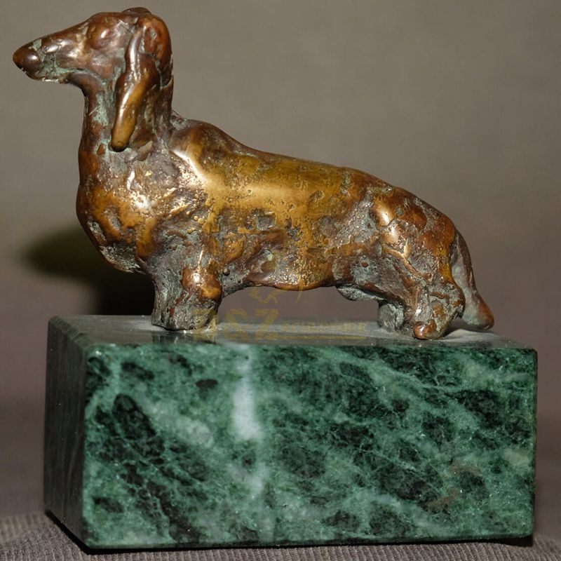 Bronze decor garden sculpture bronze dog for sale