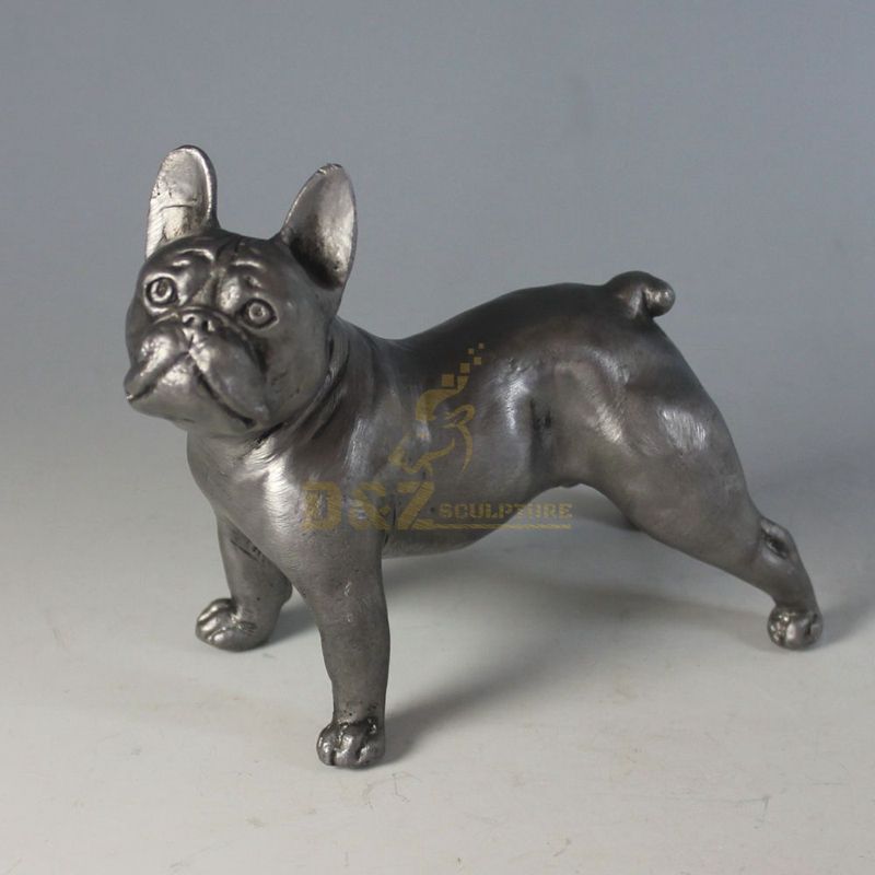 Home decoration bulldog copper dog sculpture