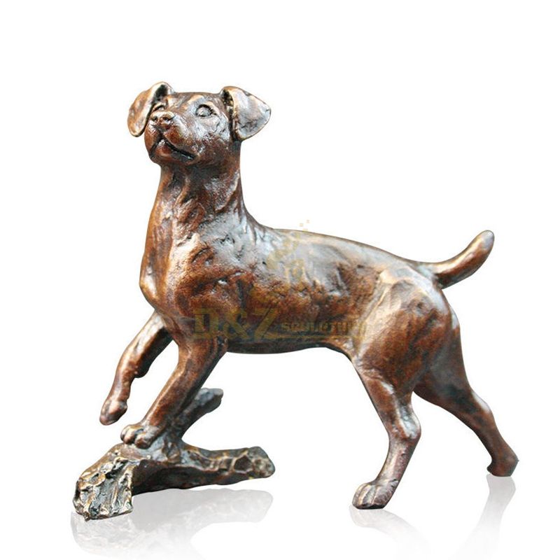 Bronze statue Life Size animal brass dog Sculpture for Decoration