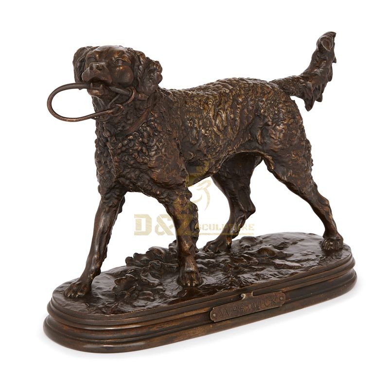 Home decor Metal Craft Bronze Dog Sculpture for sale