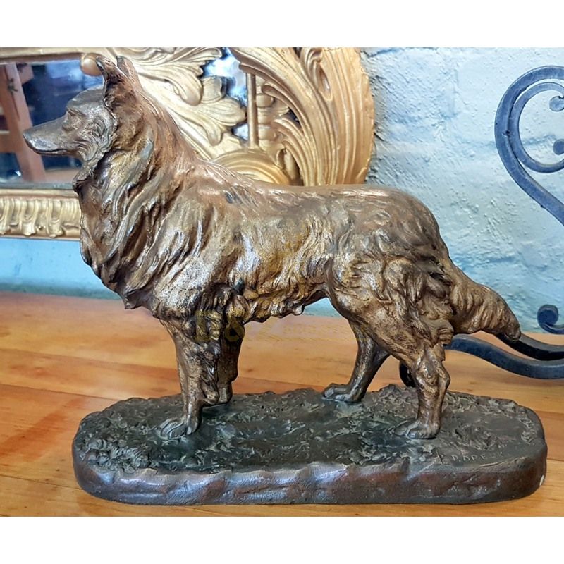 Hot Sale Decorative Bronze Animals Life Size Cast Brass Dog Sculpture