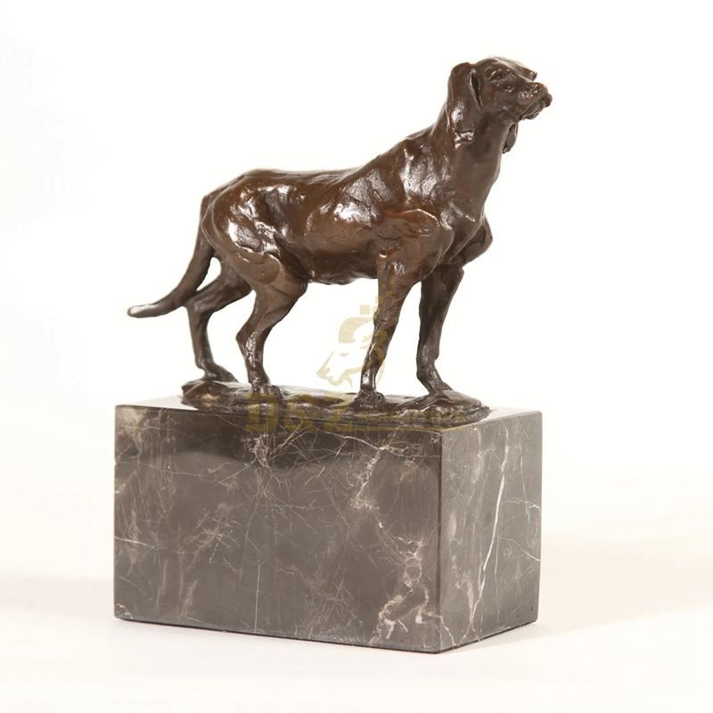 Famous casting life size bronze dog brass sculpture
