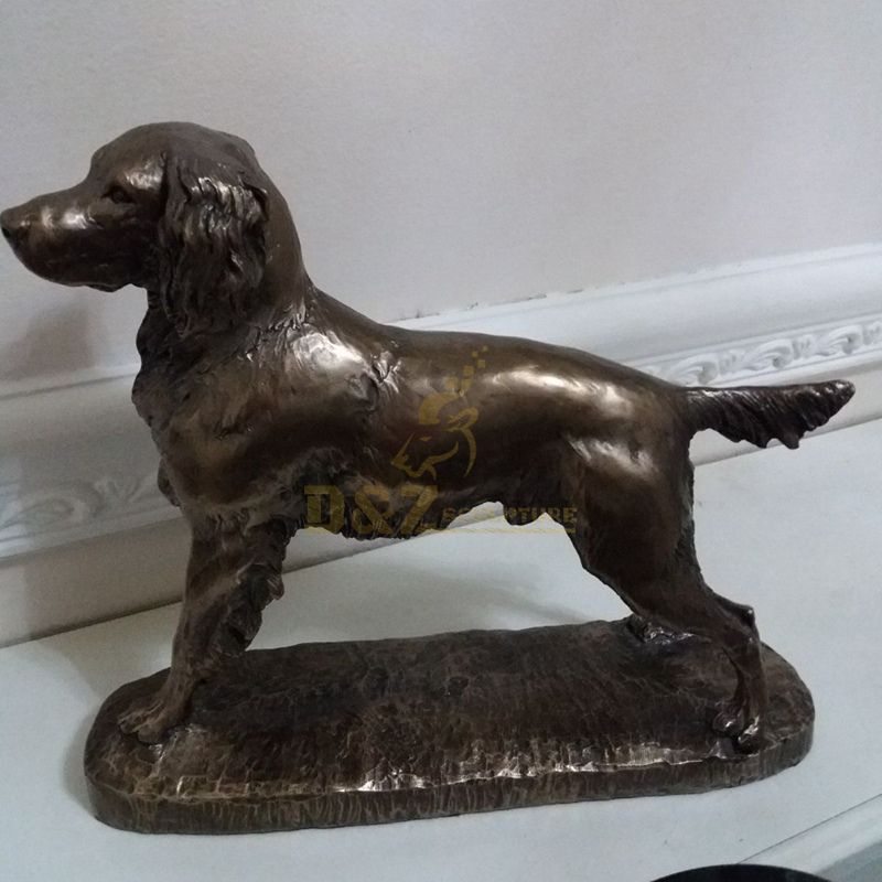 Hot sale bronze dog sculpture for outdoor decor