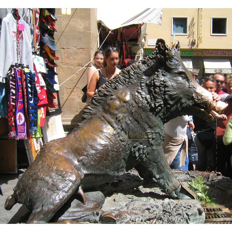 Factory Price Bronze Wild Boar Sculpture