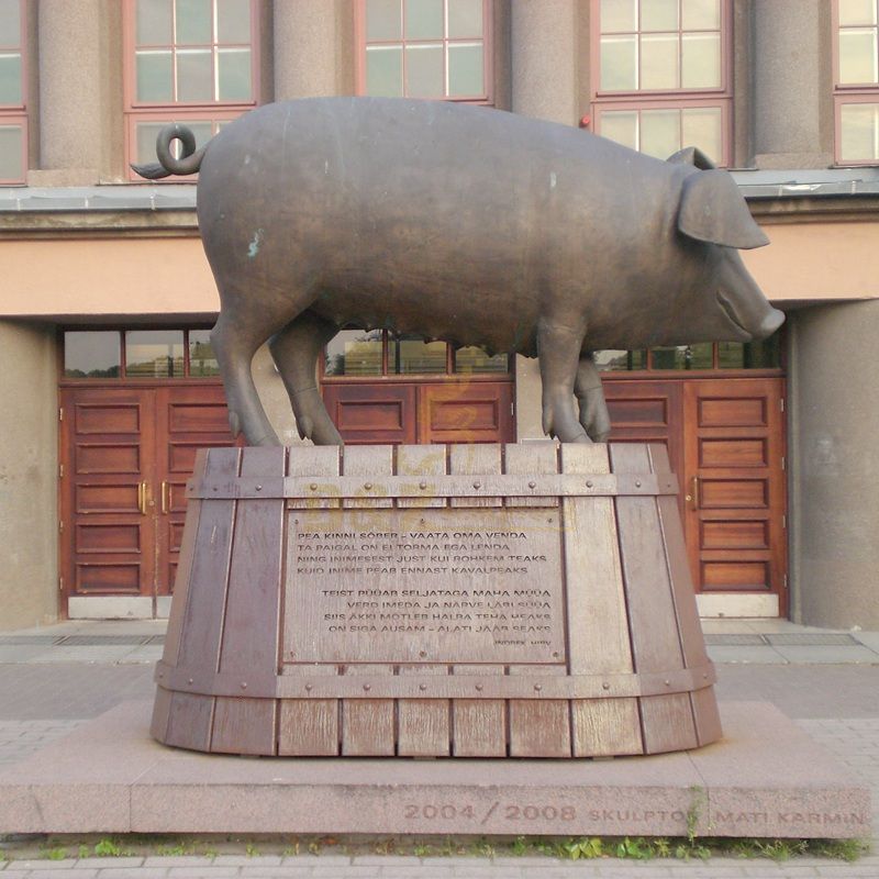 Bronze Garden Statues Wild Boar Statue