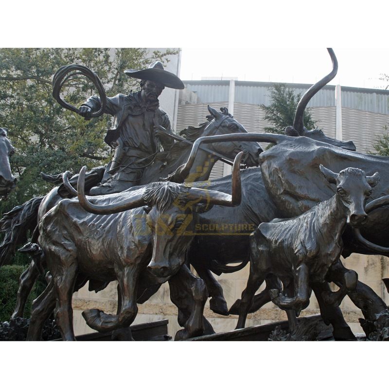 bronze bull sculpture