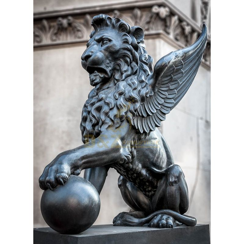 New listing quality domineering bronze lion sculpture