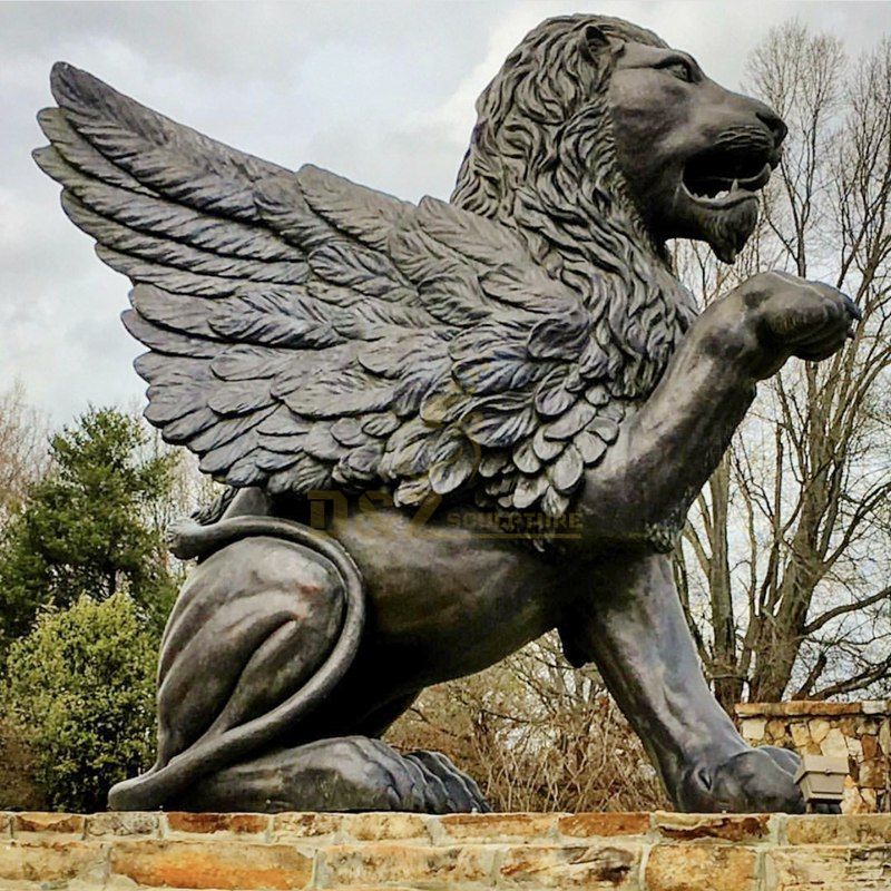 Factory customized life size lion statue bronze sculpture