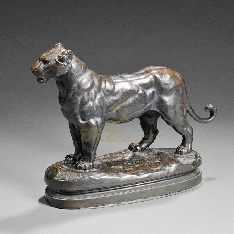 Outdoor metal panther large bronze leopard sculpture