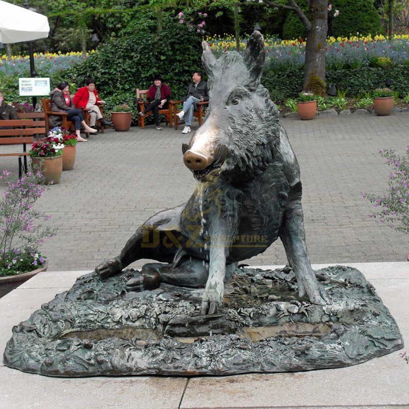 Outdoor decor bronze elk sculpture