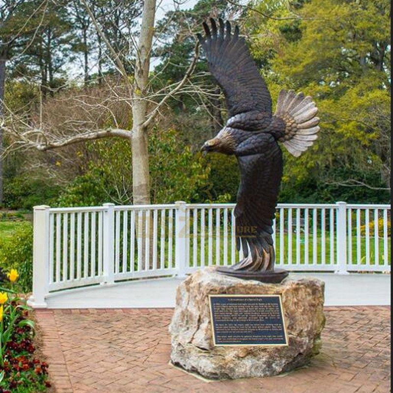 Life Size Bronze Eagle Statue Sculpture for Garden Decoration