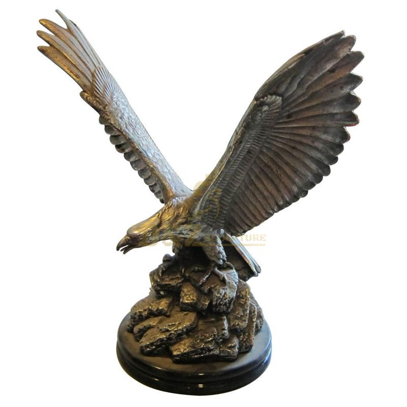 Garden Outdoor Cast Bronze Eagle Sculpture