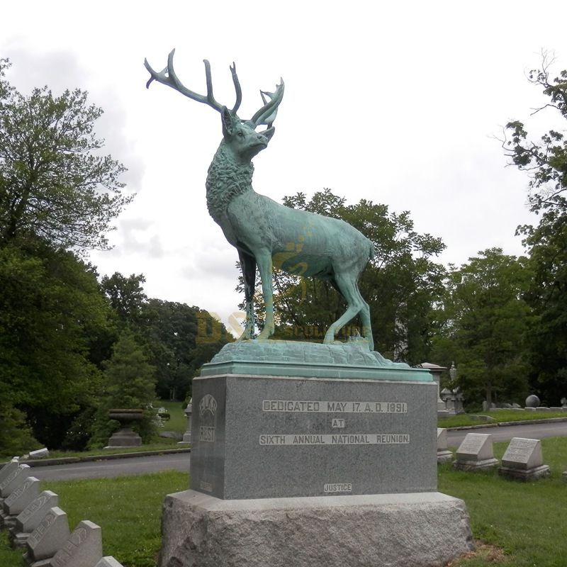 High Quality Bronze Nature Animal Elk Statue